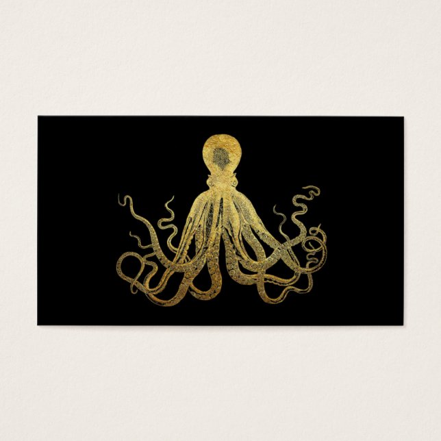 Octopus Dourado de Tinta Preta  Costeira Náutica (Frente)