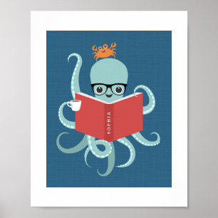 Octopus Personalizado Poster Impressão