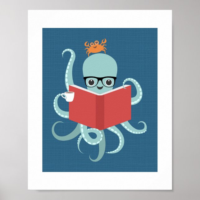 Octopus Poster Impressão (Frente)