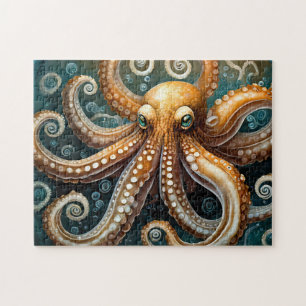 Octopus Quebra-cabeça Art Easy brain Art Quebra-ca