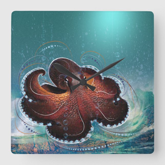 OCTOPUS - Relógio de Parede (Frente)