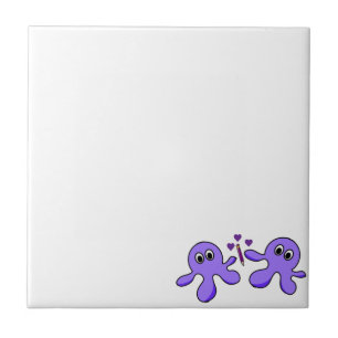 Octopus roxo de Azulejo cerâmico