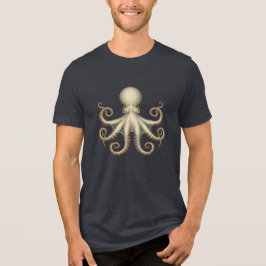 Octopus scientific diagram unique artwork retro 