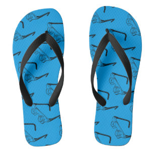 Óculos 3D Ilustração Retro Chinelo Flip Flop