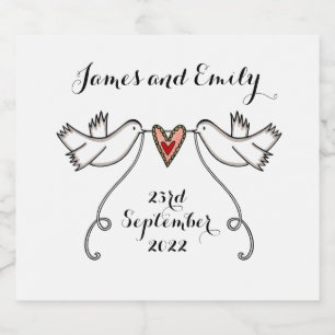 Óculos Brancos Personalizados Rótulos De Garrafa D