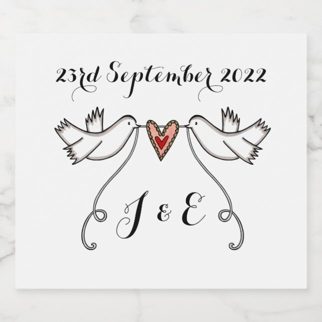 Óculos Brancos Personalizados Rótulos De Garrafa D (Rótulo Único)