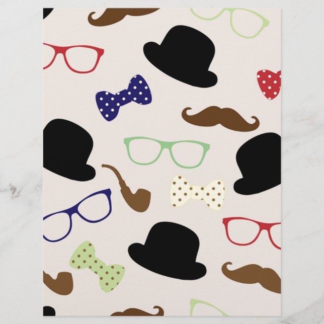 Óculos, Chapéus e bigode (Frente)