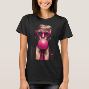 Óculos Cor-de-Rosa Trump Camisa Chiclete Votar Pre