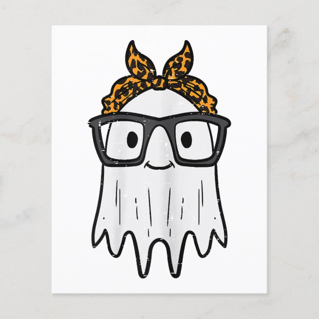 Óculos de Fantasma de Halloween Fofos (Frente)