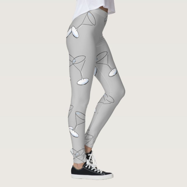 Óculos de Martini Cinza Leggings (Direita)