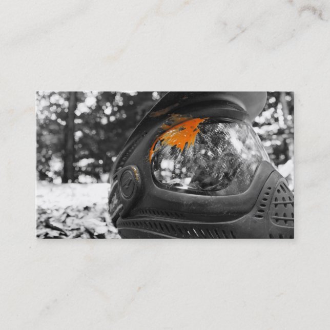 Óculos de proteção no cartão de esportes (Frente)