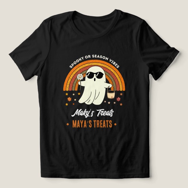 Óculos de Sol Assustadores Retro Groovy Fantasma N (Design frontal)