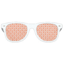 Coral White Hearts Pattern