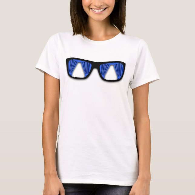 Óculos de Sol Cortina Camisa Divertida (Frente)