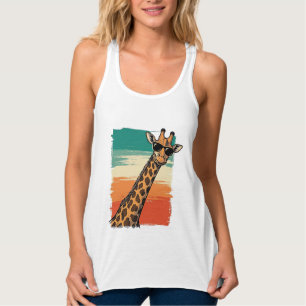 Óculos de Sol de Girafa Legal Camisa Vintage Pôr d