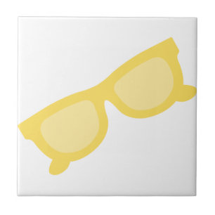 Óculos de sol de verão óculos de hipster amarelo