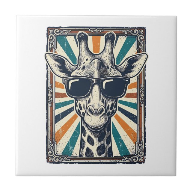 Óculos de Sol Girafa Vintage (Frente)