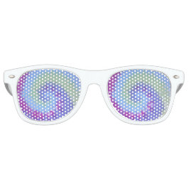 Óculos De Sol tiedye adulto retro partidário shades blues espira