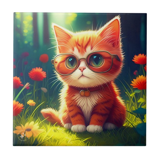 Óculos de Visto de Gatinhos Vermelhos-365478 (Frente)