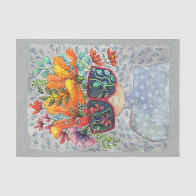 Óculos escuros - Papel tecidular criativo (Frente )