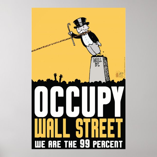 Ocupy Wall Street somos os 99% poster (Frente)