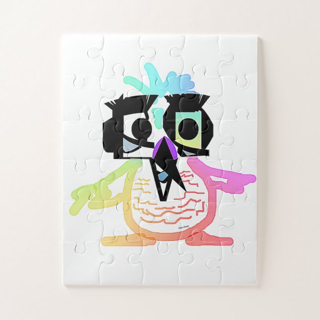 ODD BIRD Kids Quebra-cabeça de serra (Vertical)