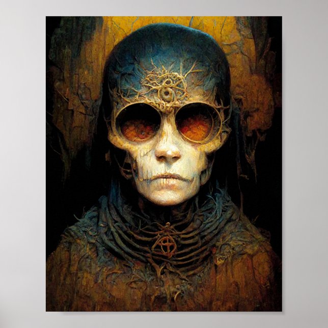 Odd Creature 2 Dark Fantasy Horror Art Poster (Frente)