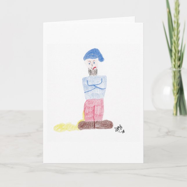 Oddball/Misc Desculpe Meu Cartão Gnomo De Cachorro (Frente)