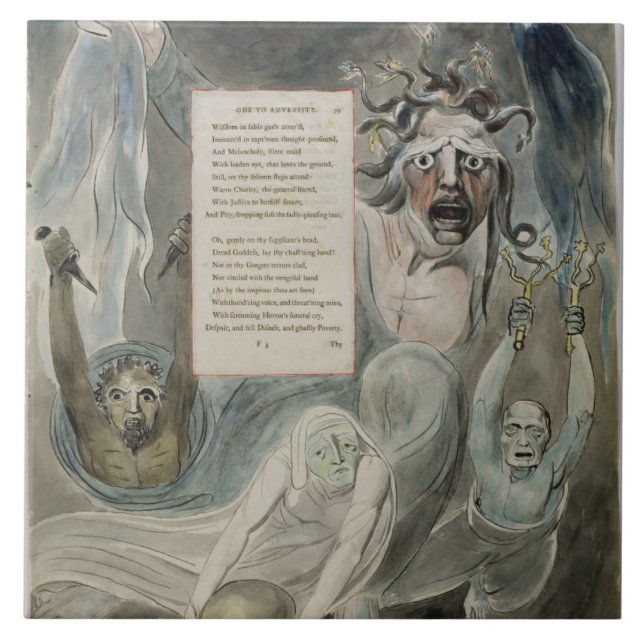Ode à adversidade, "dos poemas de Thomas Gray", (Frente)