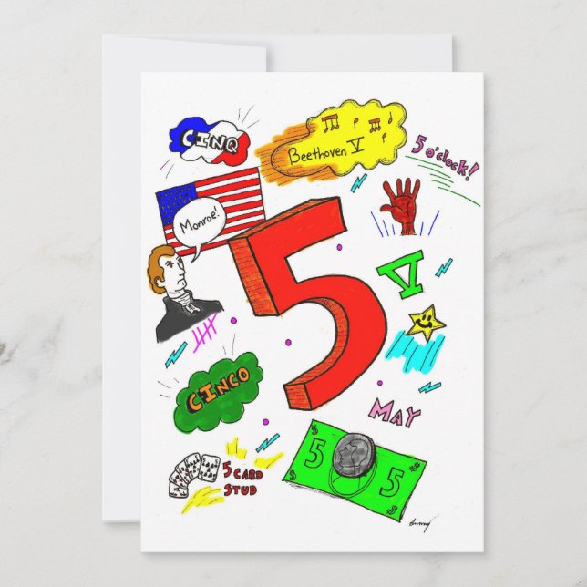 Ode a cinco convites (Frente)