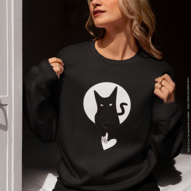Ode para amar camisa de gato por Adiela Akoo (Ode to Love Sweatshirt by Poet Adiela Akoo. LOVE it? GET it! Get the tote too <3)