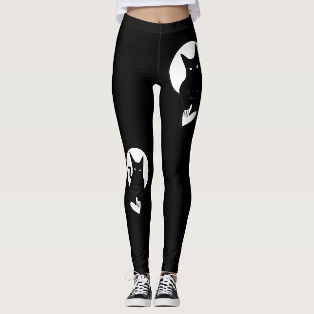 Ode para amar leggings de gatos por Adiela Akoo (Frente)