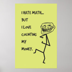 Odeio matemática Poster