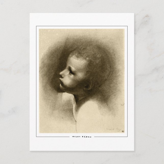 Odilon Redon #733 - Cartão Postal de Arte Refinada (Frente)