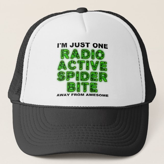 Ódio Boné de Bola Engraçado de Aranha Radioativa (Frente)