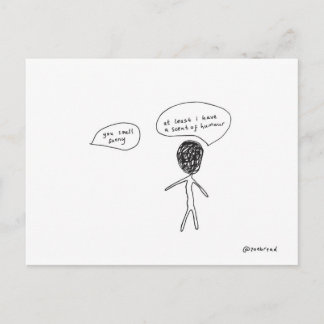 odor do cartão postal de humor