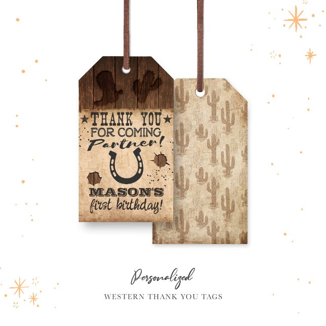 Oeste queria aniversário obrigado etiquetas (Criador carregado)