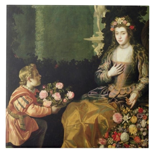 Oferecendo à flora, 1627 (óleo em canvas) (Frente)