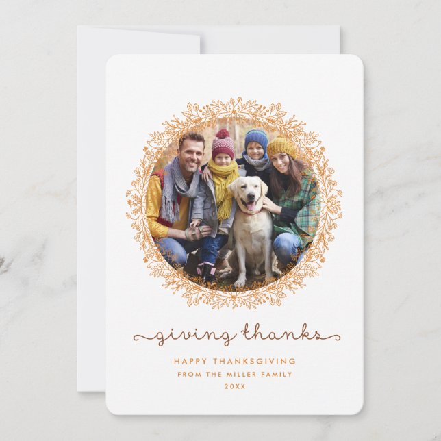 Oferecendo Obrigados Fim do Cartão com fotos de Aç (Frente)