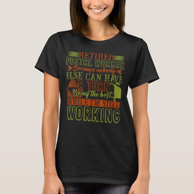 Oferta De Camiseta De Empregado Postal Encantado E (Frente)