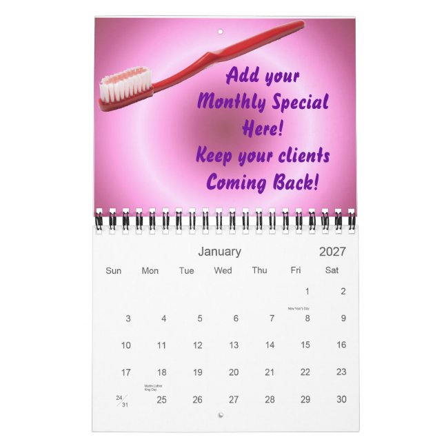 Oferta de Clientes de Calendários de Escritório De (Jan 2027)