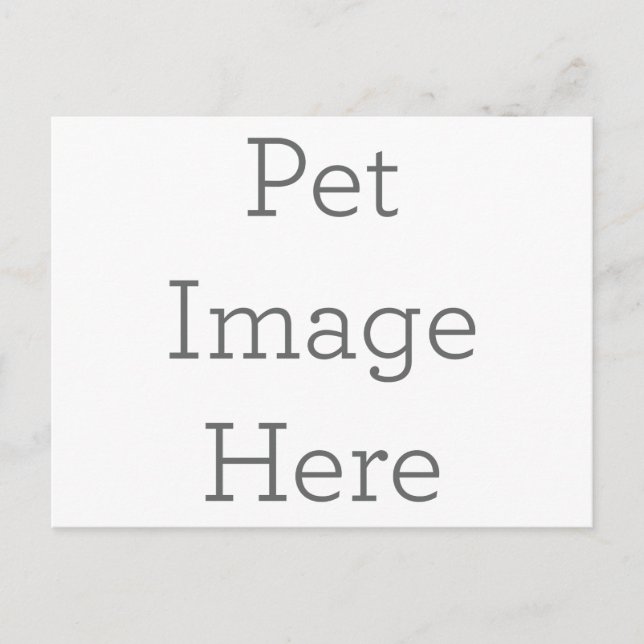 Oferta personalizada de cartão postal Pet (Frente)