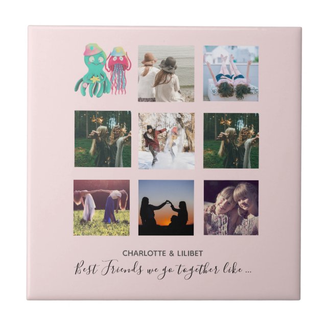 Oferta Personalizada de Octopus de Colagem de Foto (Frente)