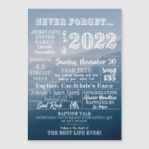 Oferta personalizável de batismo JW - Conjunto de 