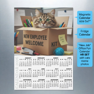 Office Fridge Calendar 2026, HR / New Employee