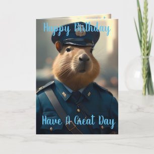 Oficial Capybara: Mantendo a Paz, Cartão de Aniver