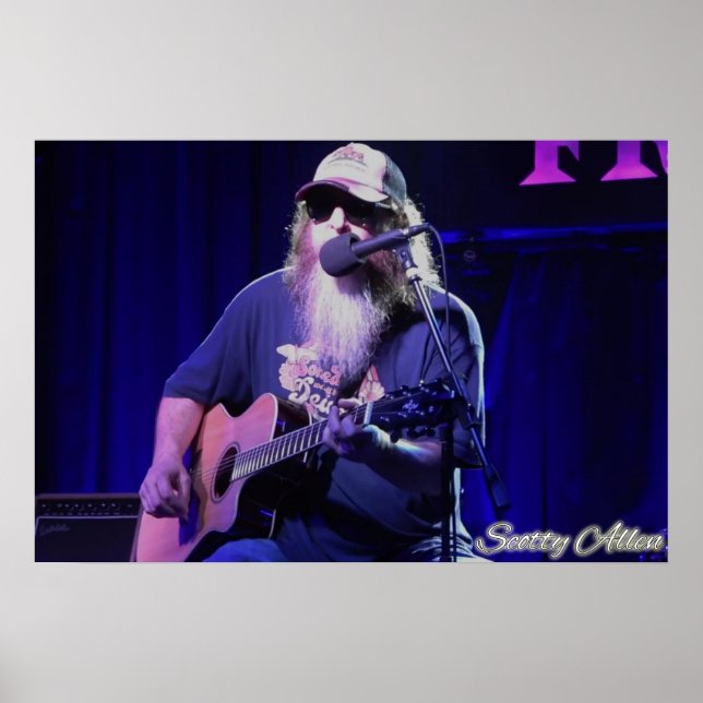 Oficial Scotty Allen LIVE Wall Poster (Frente)