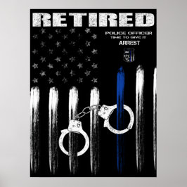 Oficial Thin Blue Line - Poster fora de linha