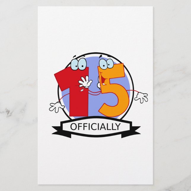 Oficialmente 15 Banner de Aniversário (Frente)