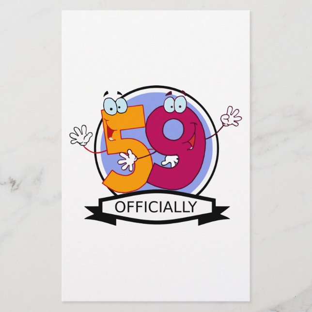 Oficialmente 59 Banner de aniversário (Frente)